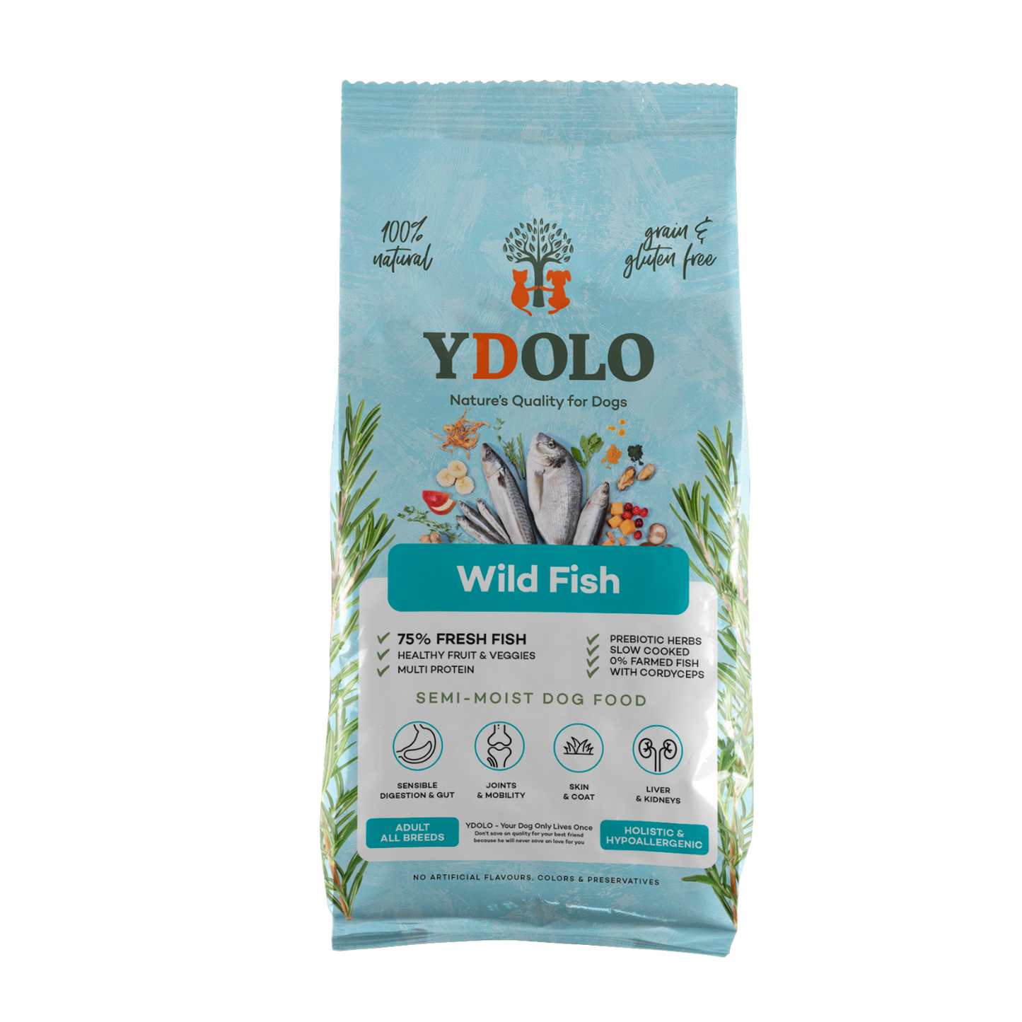 Ydolo Hundefutter - Fisch - 10kg