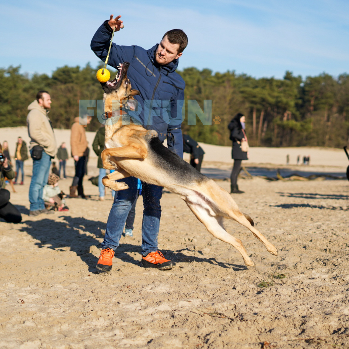 Durafoam bal met touw