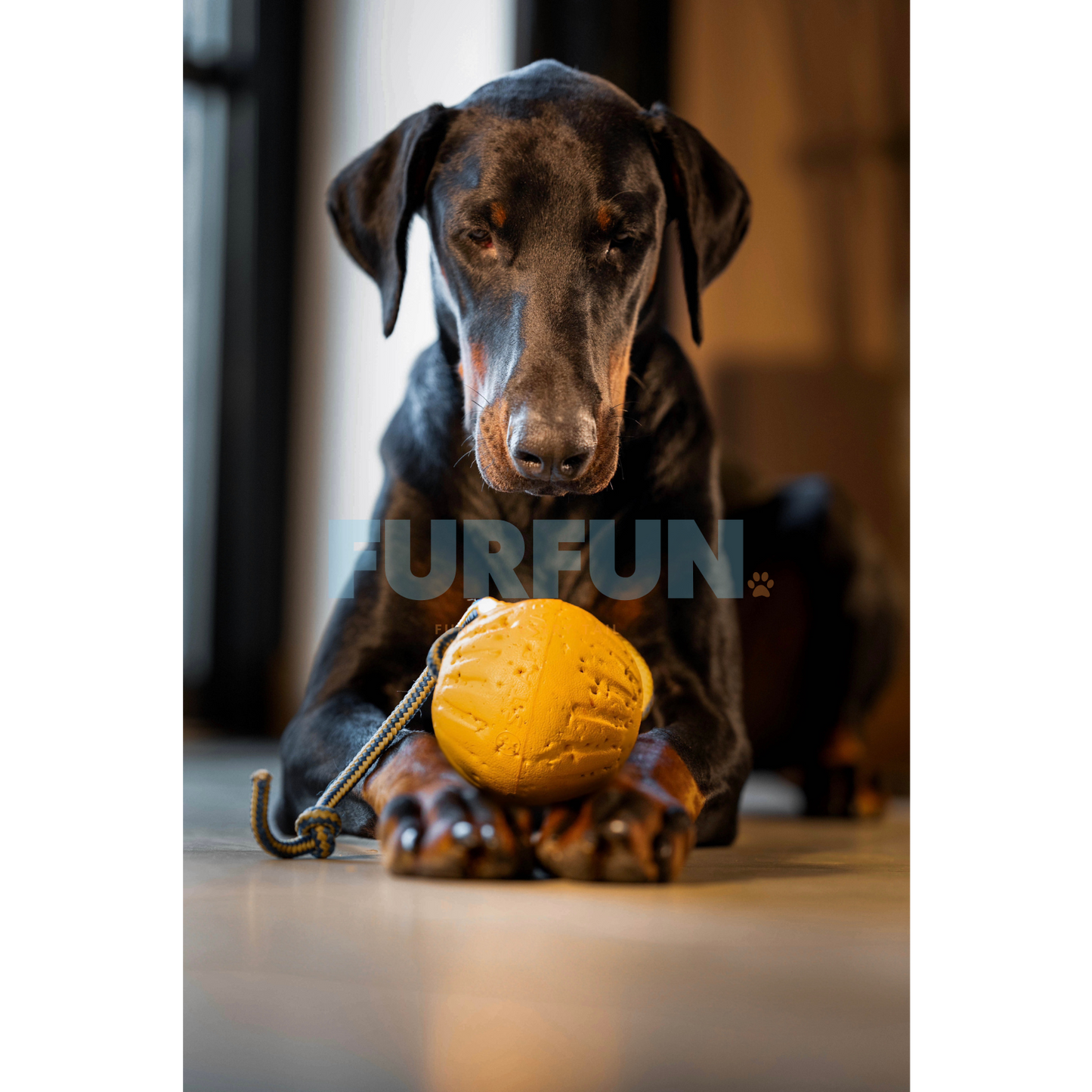 Durafoam bal met touw