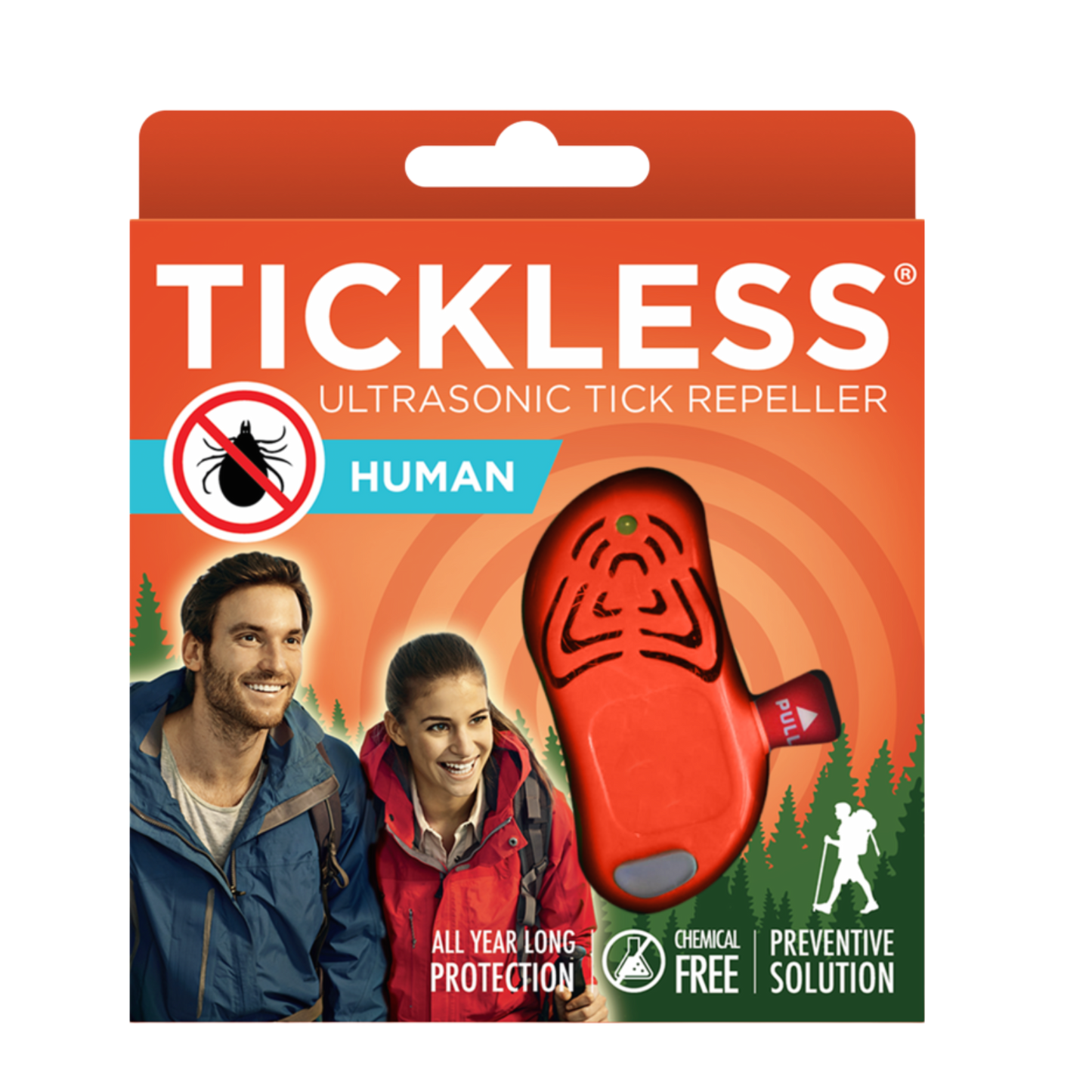 Anti-Zecken Ultraschall Gerät - Mensch