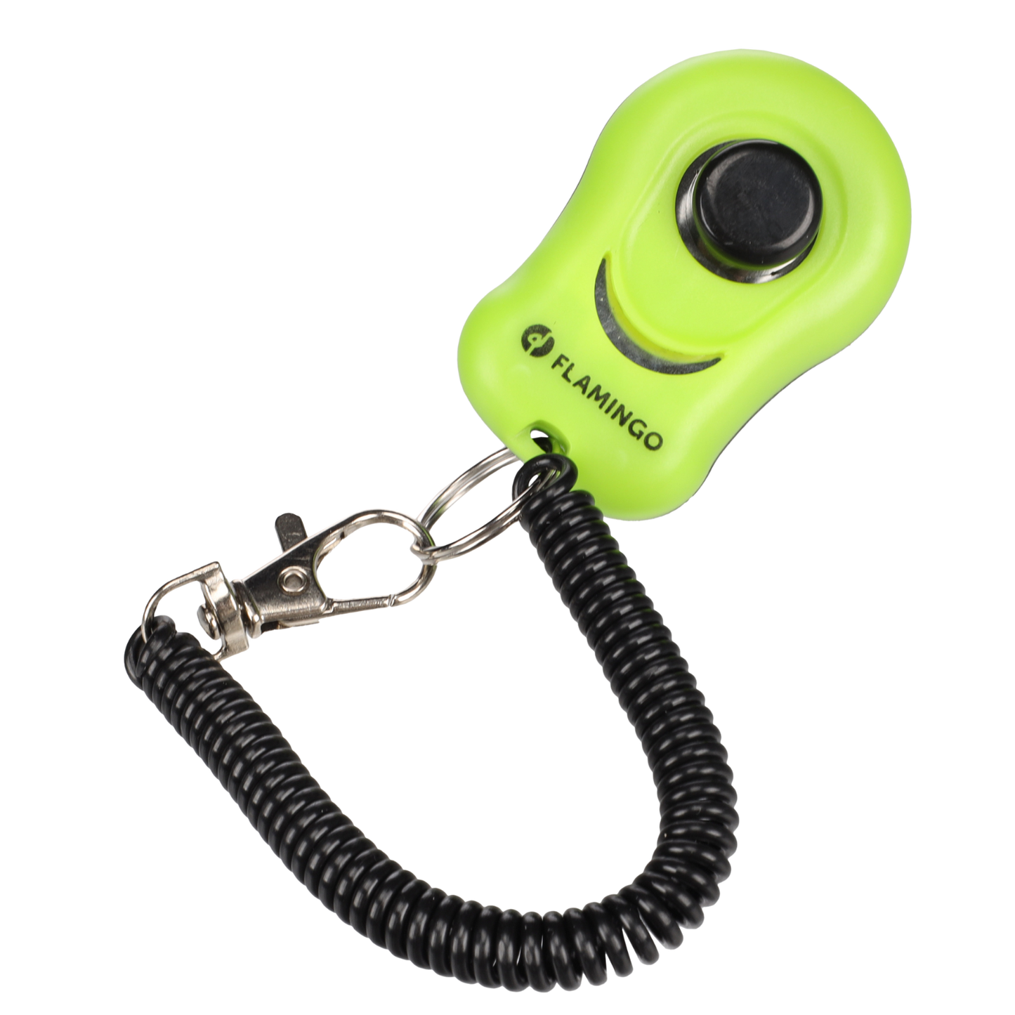 Clicker with finger strap