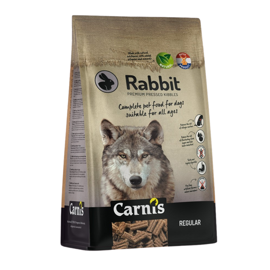 Carnis geperste hondenbrok - konijn - 12.5kg (regular)