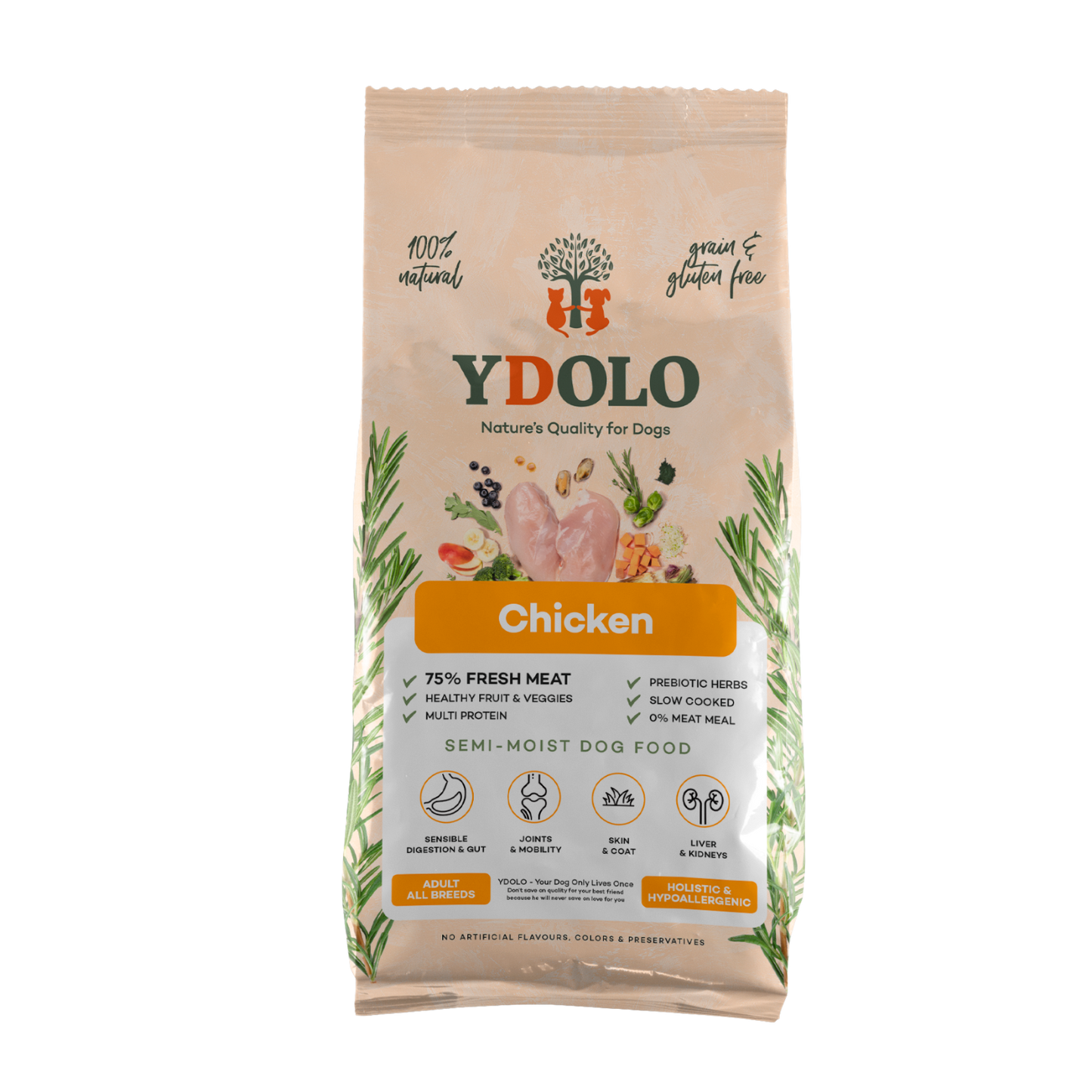 Ydolo hondenbrokken - Kip - 10kg