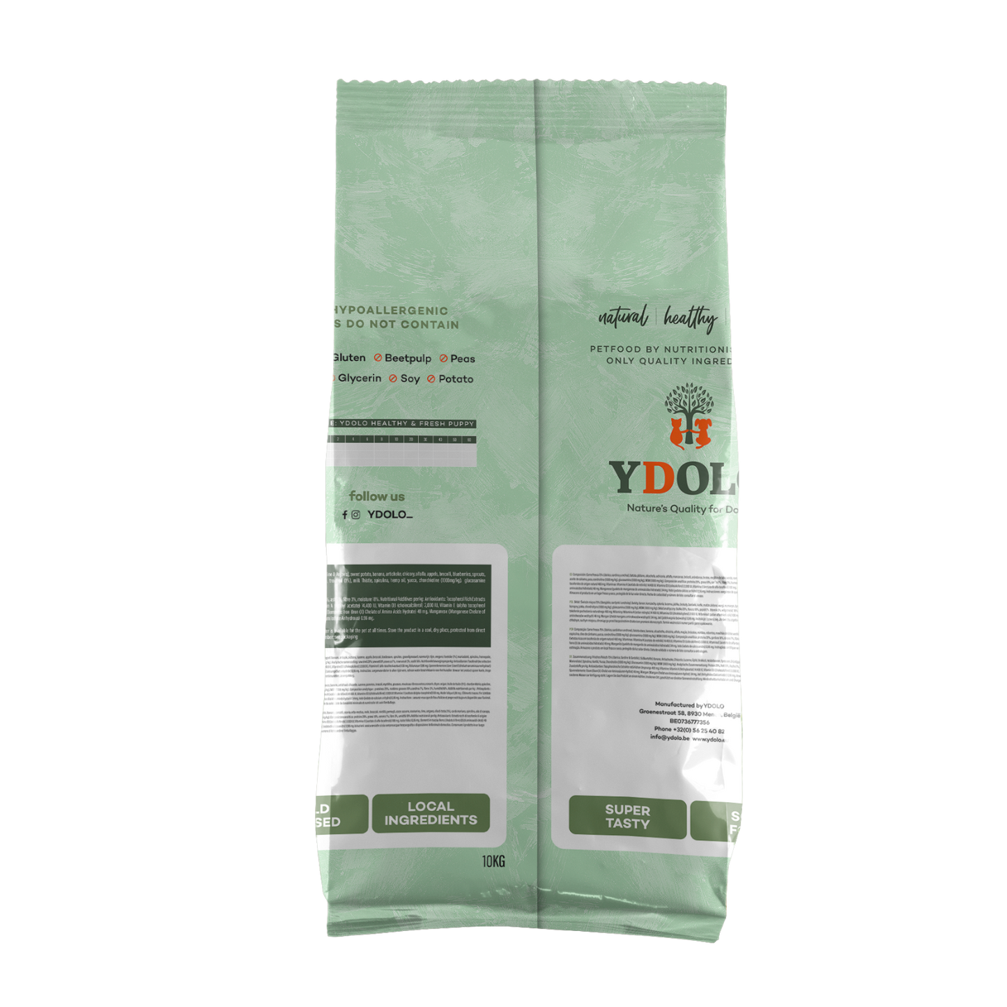 Ydolo dog food - duck - 10kg