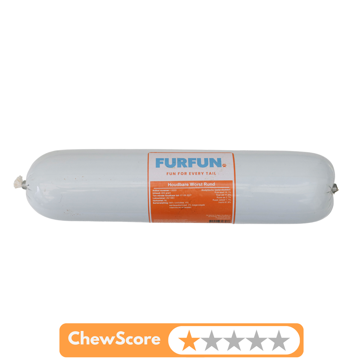 FurFun haltbare Wurst, 7 verschiedene Geschmacksrichtungen