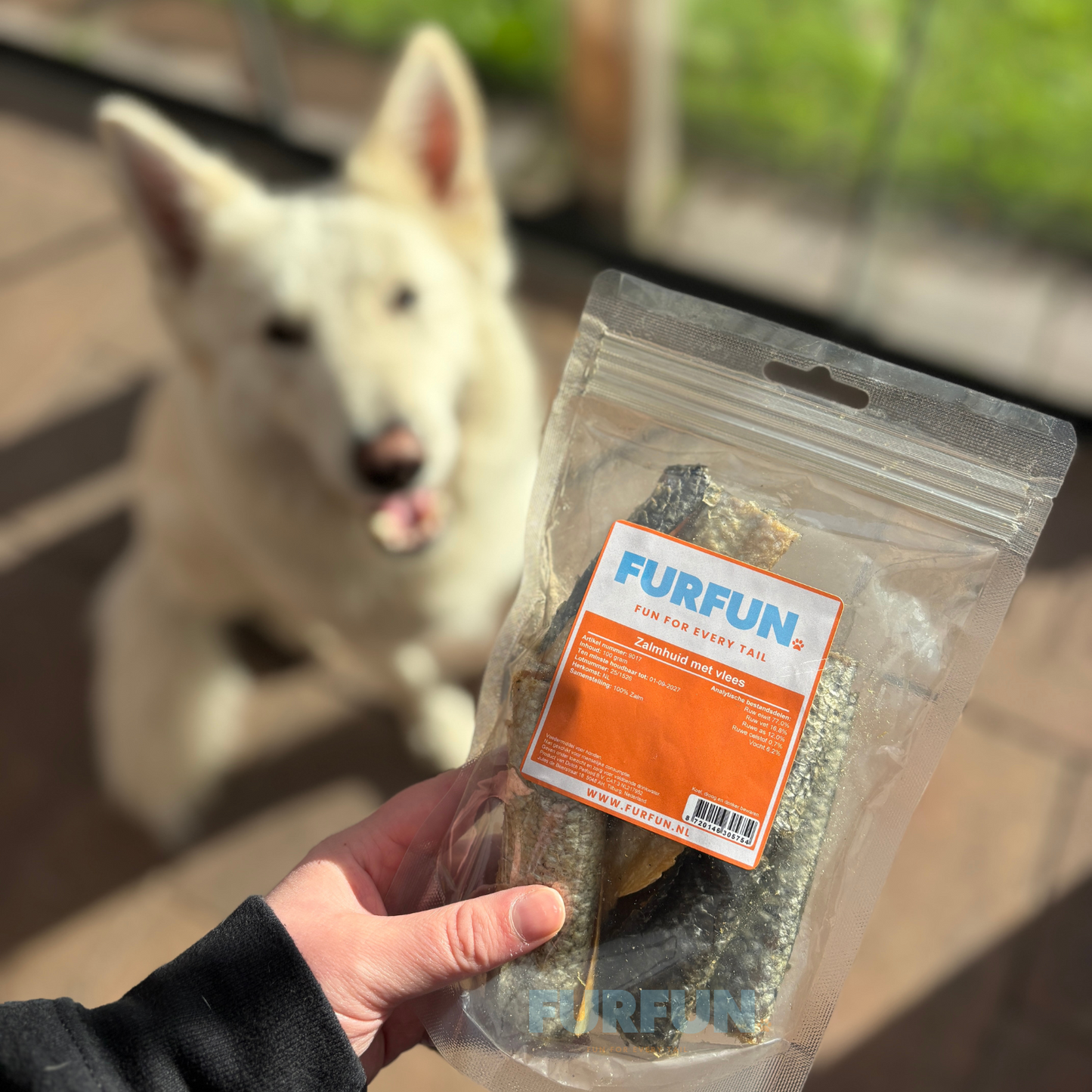 FurFun Zalmhuid met vlees