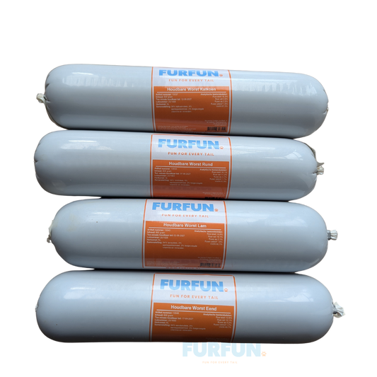 FurFun haltbare Wurst, 6 verschiedene Geschmacksrichtungen
